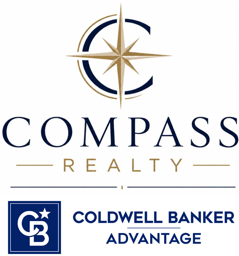 Compass Realty and Coldwell Banker Advantage logos